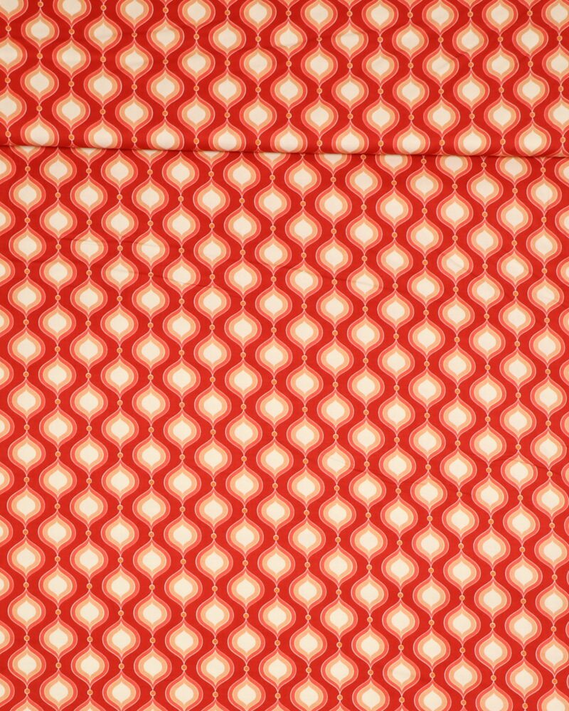 Mønster i rødlige nuancer - Patchwork - Timeless Treasures Fabrics of SoHo