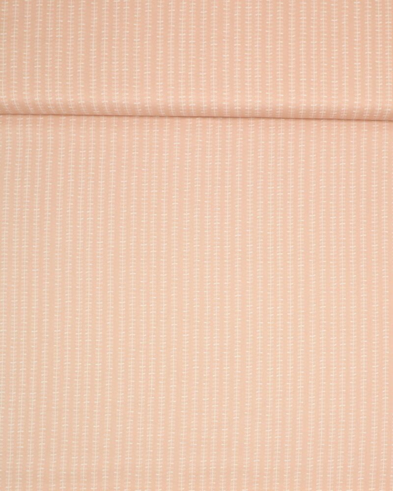 Hvidt sløjfemønster på lyserød - Patchwork - Ukendt