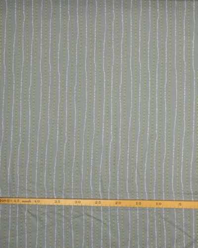 Grå med hvid og limegrøn - Patchwork