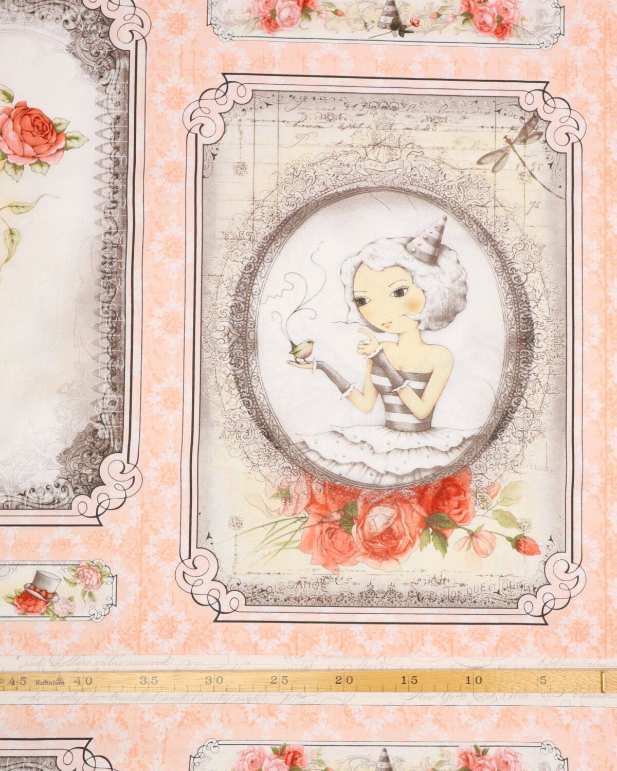 Dameansigter og roser - Patchwork rapport nr. 65 - Billede 4