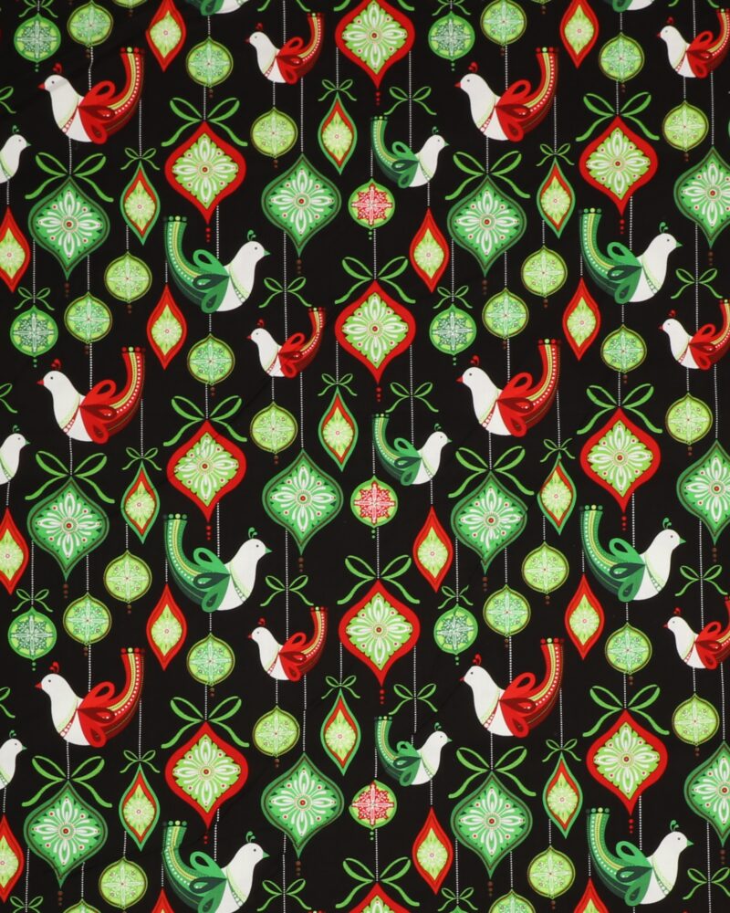 Julemotiver på sort - Patchwork - Timeless Treasures Fabrics of SoHo