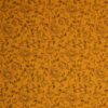 Karryfarvet m. blomster - Double Gauze blestof/musselin stof - Ukendt