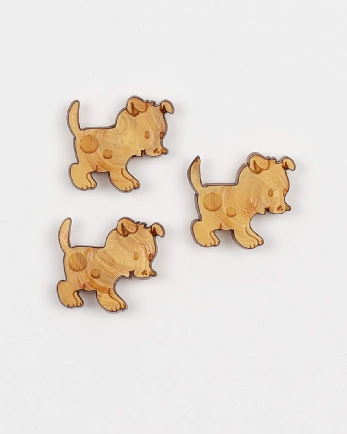 Hund - 15x20 mm træknap