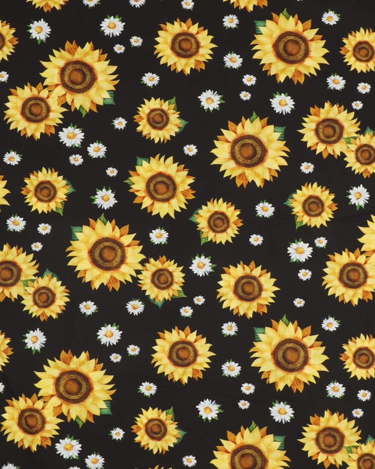 Solsikker på sort - Patchwork - Billede 2