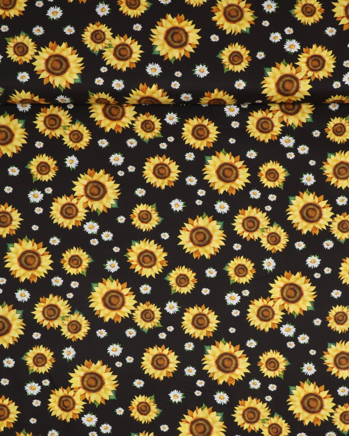 Solsikker på sort - Patchwork