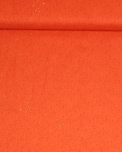 Orange m. farvede pletter - Patchwork