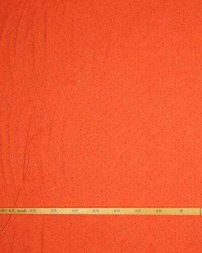 Orange m. farvede pletter - Patchwork