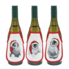 Pingviner, 3 stk forklæde til flaske - 10x15 cm -