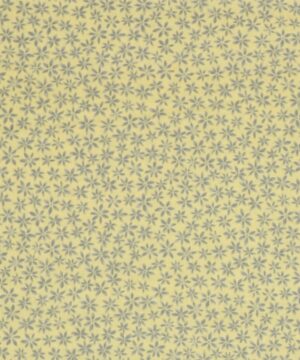 Fleur, grå blomst på gul - Patchwork - Timeless Treasures Fabrics of SoHo