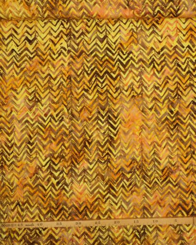 Zigzag i gul, brun, orange - Bali