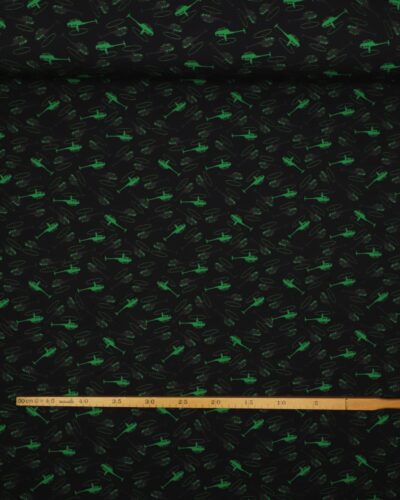 Helikoptere på sort - French Terry