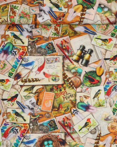 Vintage fuglekigger - Patchwork
