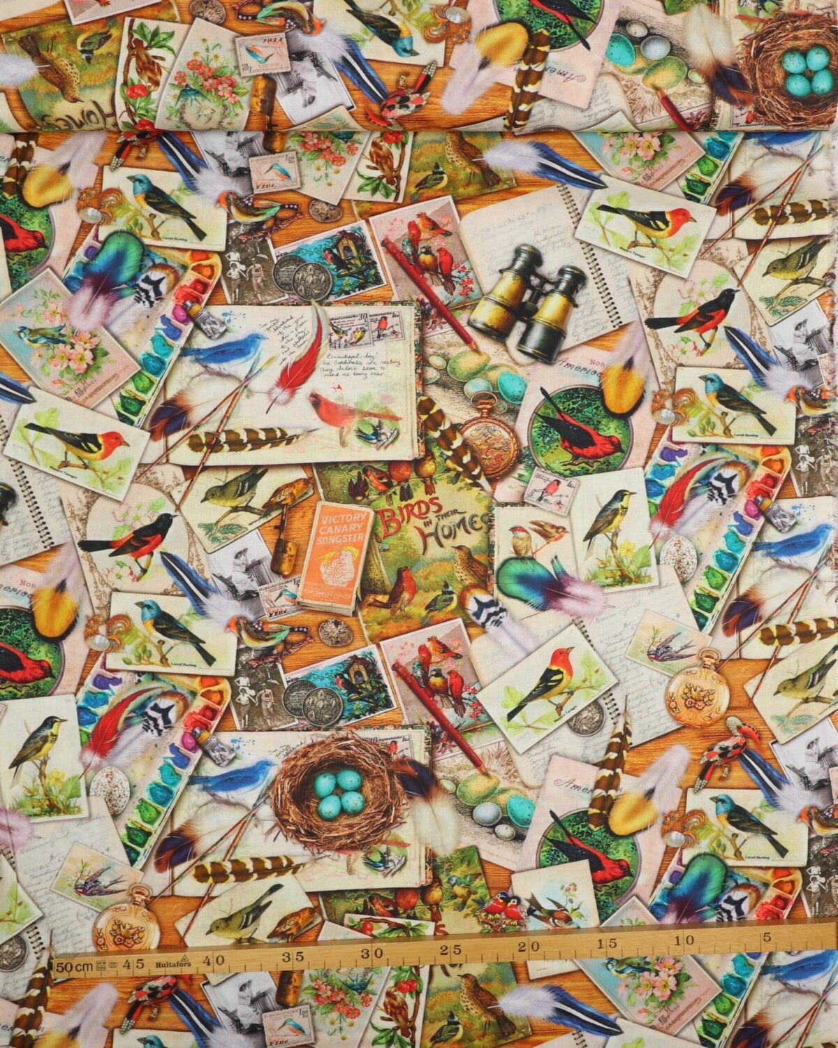 Vintage fuglekigger - Patchwork - Billede 3