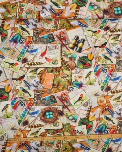 Vintage fuglekigger - Patchwork
