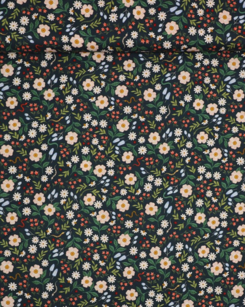 Blomster og små slanger - Patchwork - RJR Fabrics