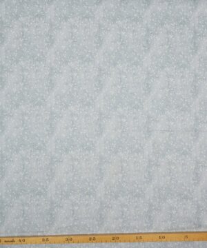 Små hvide hjerter på grå/blå - Patchwork - Windham fabrics