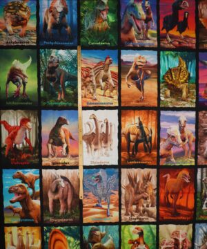42 forskellige dinosaurer - Patchwork rapport - Info mangler