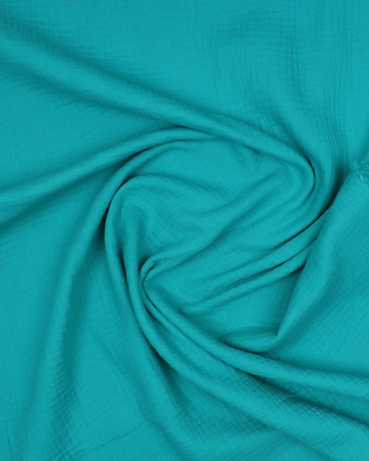 Turkisgrøn - Double Gauze blestof/musselin stof