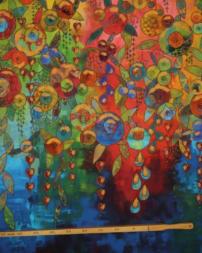 Hængende blomster - Patchwork