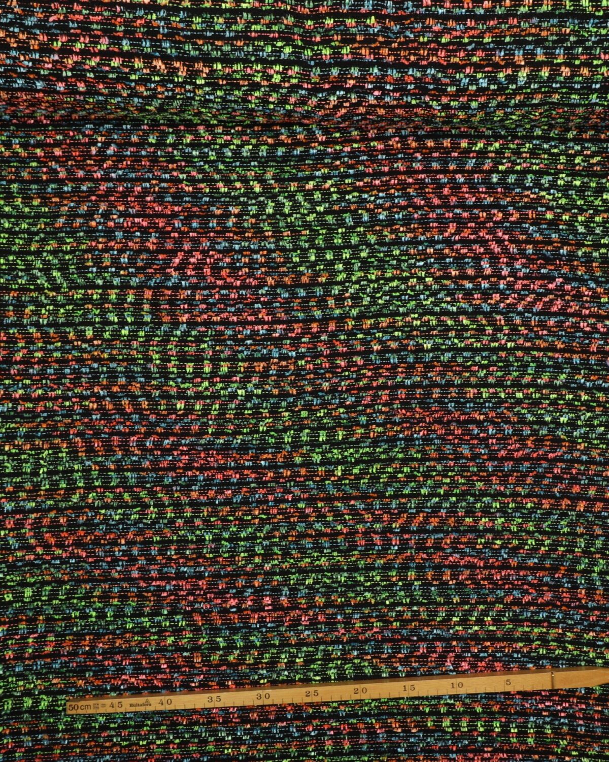 Sort m. farvede tråde - Polyester - Billede 3