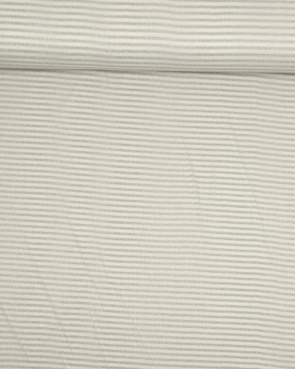 Offwhite/sølv striber - Tynd strik