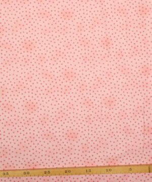 Pink stjerne på meleret lyserød - Patchwork - Ukendt