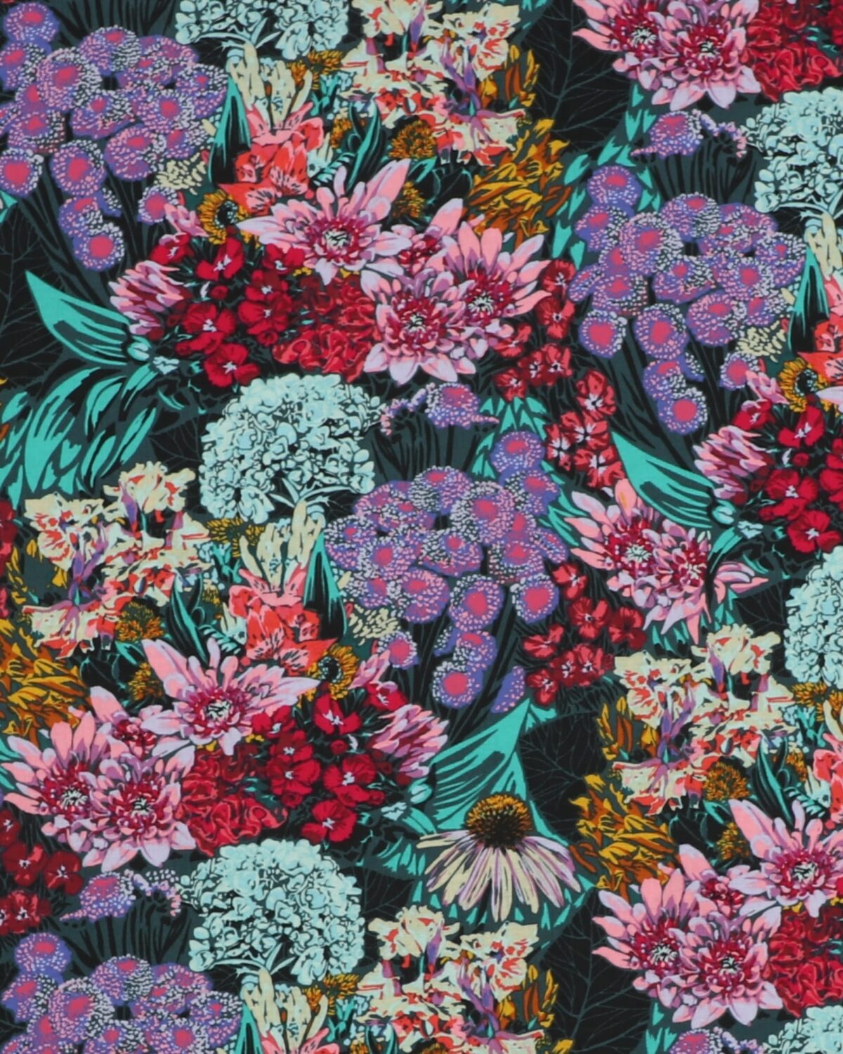 Farverigt blomsterhav - Patchwork - Billede 2