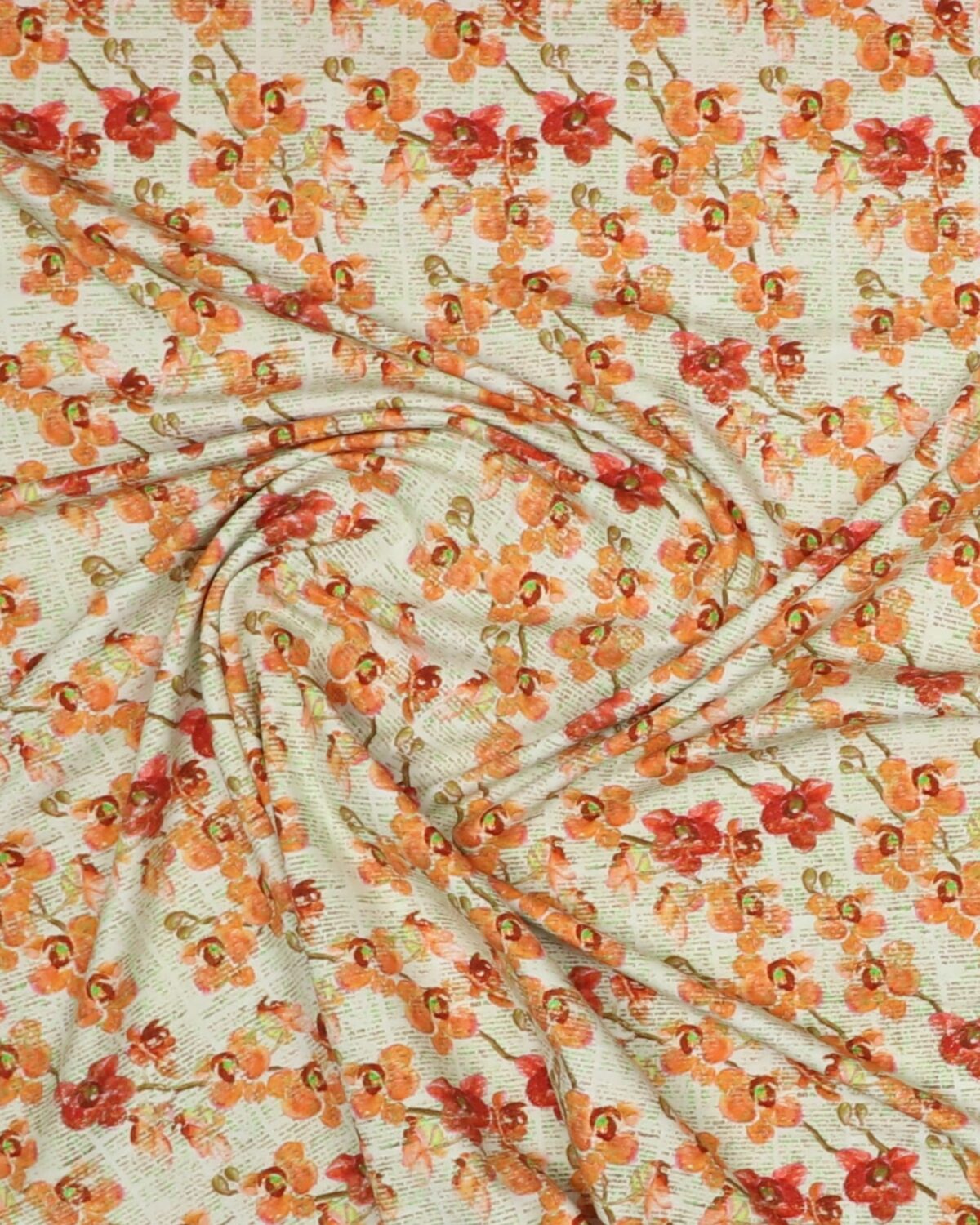 Gule og orange blomster - Jersey - Billede 2