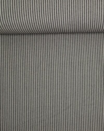 Mørkegrå/lysegrå striber, 5 mm - Boligtekstil (bæredygtigt)