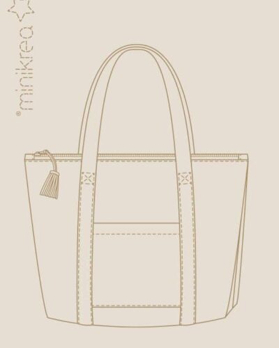 Skuldertaske med lynlås – Minikrea 117