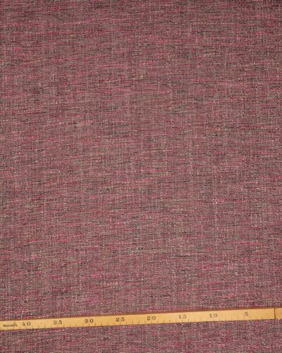 Bordeaux m. beige og rosa tråde - Møbelstof 7 Bordeaux m. beige og rosa tråde - Møbelstof