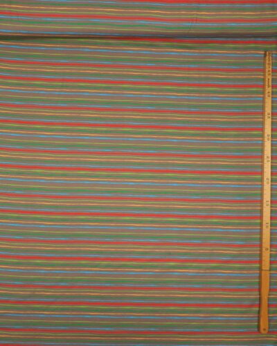 Lys brun m. farvede striber - Jersey