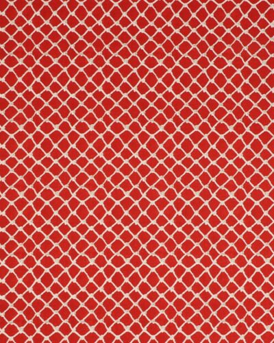 Net på rød/macramé - Patchwork
