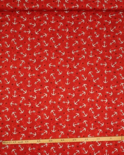 Anker på rød - Patchwork 7 Anker på rød - Patchwork
