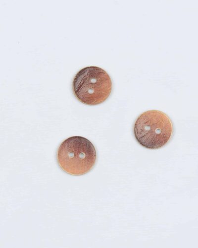 Mørke orange nuancer - 15 mm kokosknap