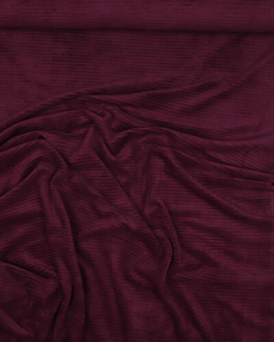 Riflet stræk velour - Bordeaux