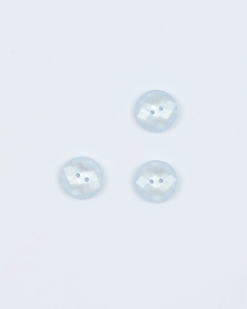 Baby lyseblå facetslebet - 13 mm -