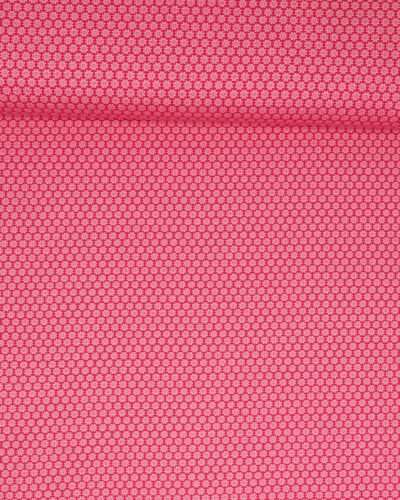 Småt blomstermønster, pink - Jersey