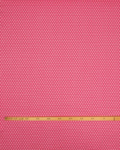 Småt blomstermønster, pink - Jersey
