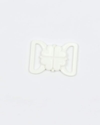 Hvid bikini hægte - 20 mm