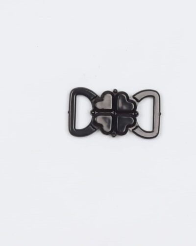Sort bikini hægte - 10 mm