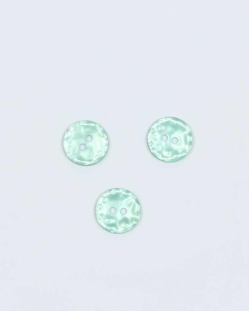 Mørk mintgrøn, perlemorsagtig - 15 mm -