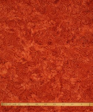 Rustfarvet cirkelmønster - Bali - Eyelike Fabrics