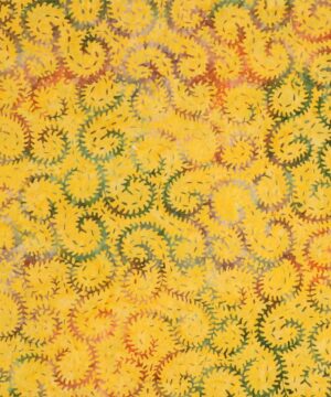Gul med mønster - Bali - Eyelike Fabrics