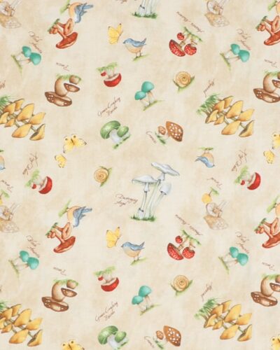 Fugle og svampe - Patchwork