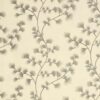 Grå blomster m. glimmer - Boligtekstil