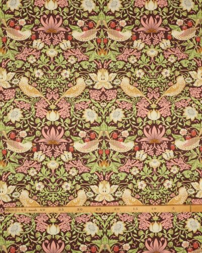 Strawberry Thief, brun/grøn - William Morris