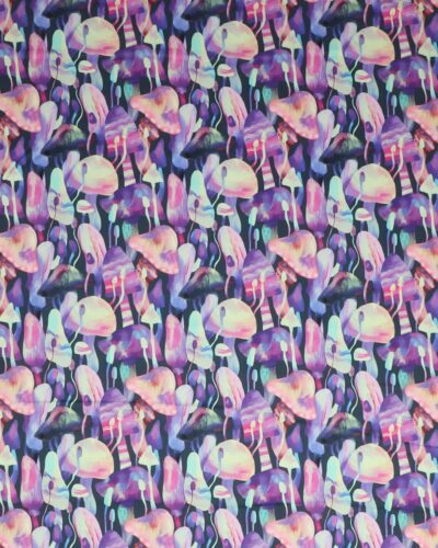 Luminous daydream, Svampe på mørkeblå - Patchwork