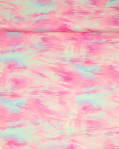 Luminous daydream, penselstrøg m. lyserød/pink - Patchwork