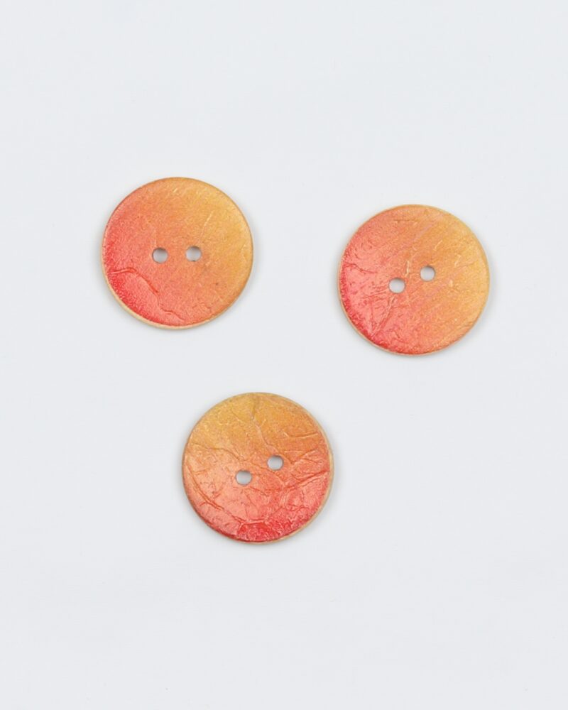 Orange nuancer - 22 mm kokosknap -